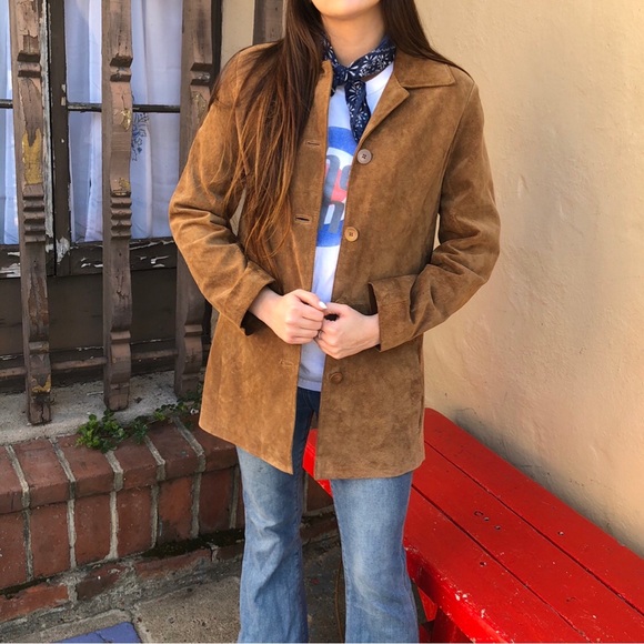 Bernardo Fashion Genuine Leather Jacket Suede Textured